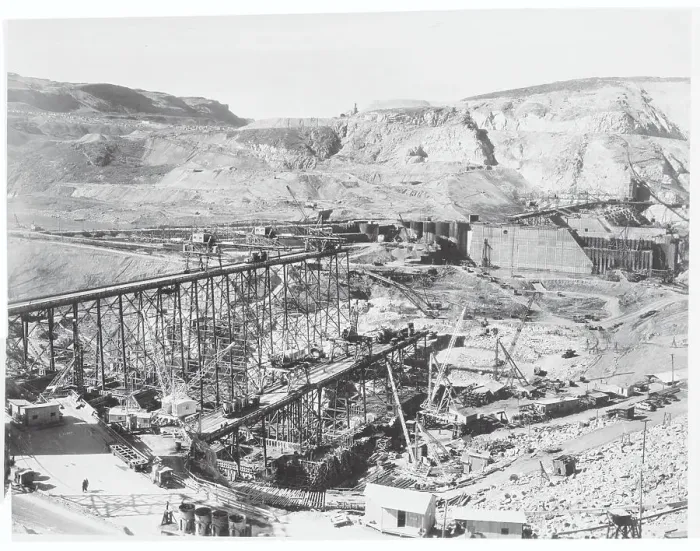 Framed Print : Dam Site Under Construction Framed Print : Dam Site Under Construction