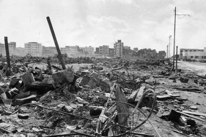 Framed Print : Damage At Port Said Framed Print : Damage At Port Said