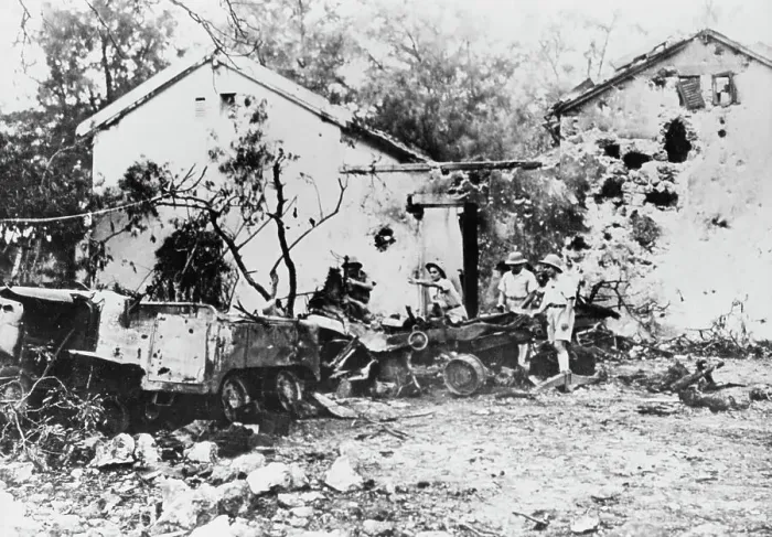 Framed Print : Damaged Houses In Dakar, 1943 Framed Print : Damaged Houses In Dakar, 1943