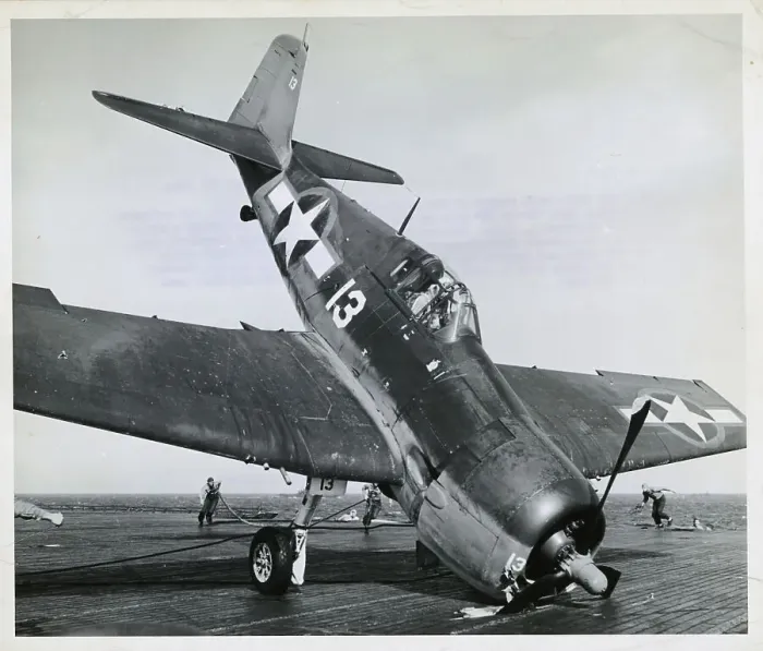 Framed Print : Damaged Military Airplane on Ship Deck Framed Print : Damaged Military Airplane on Ship Deck