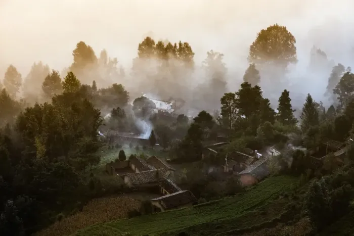Framed Print : Damakan Village