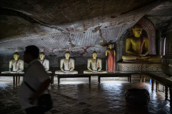 Framed Print : Dambulla Cave temple (also known as the Golden Temple of Dambulla) is a world heritage site (1991) in Sri Lanka Framed Print : Dambulla Cave temple (also known as the Golden Temple of Dambulla) is a world heritage site (1991) in Sri Lanka