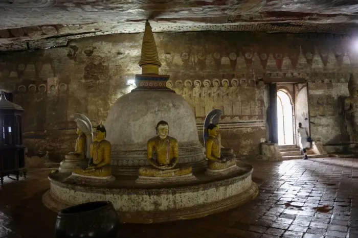 Framed Print : Dambulla Cave temple (also known as the Golden Temple of Dambulla) is a world heritage site (1991) in Sri Lanka Framed Print : Dambulla Cave temple (also known as the Golden Temple of Dambulla) is a world heritage site (1991) in Sri Lanka