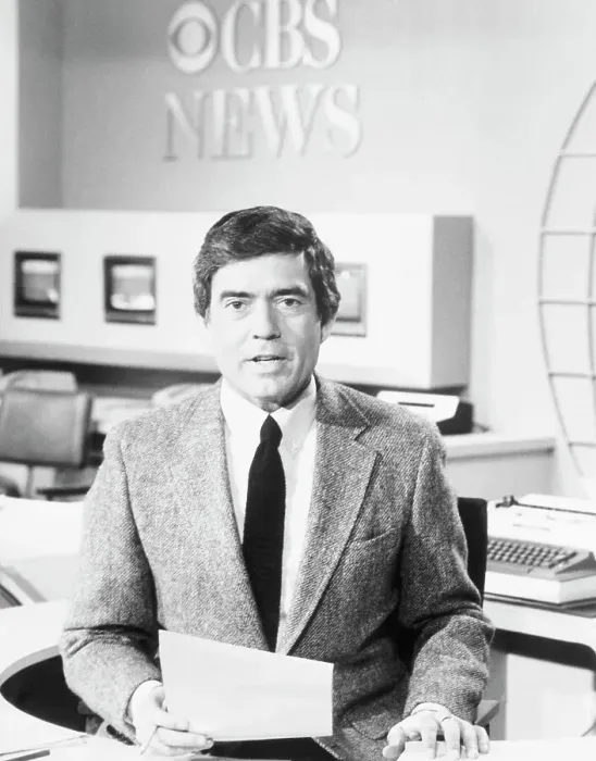 Framed Print : Dan Rather Giving News Broadcast Framed Print : Dan Rather Giving News Broadcast