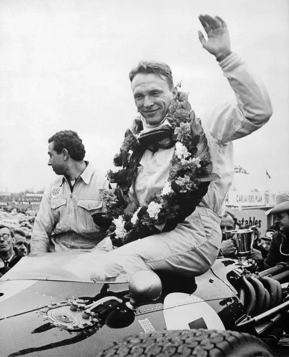 Framed Print : Dan Gurney Waving to Fans Framed Print : Dan Gurney Waving to Fans