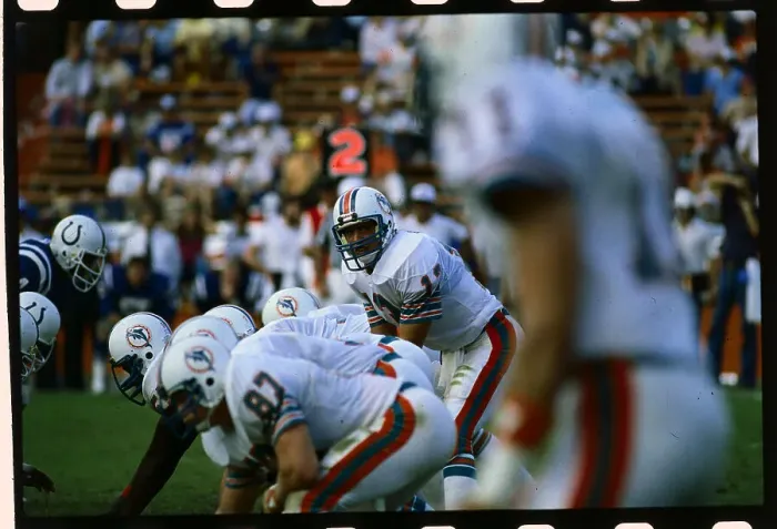 Framed Print : Dan Marino Calling Signals During Game Framed Print : Dan Marino Calling Signals During Game