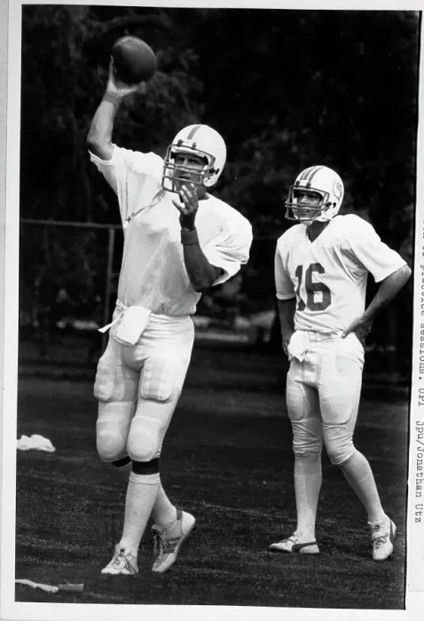 Framed Print : Dan Marino About to Throw Football in Practice Framed Print : Dan Marino About to Throw Football in Practice