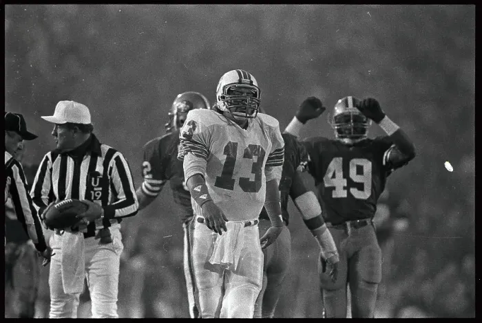 Framed Print : Dan Marino Walking off Football Field Framed Print : Dan Marino Walking off Football Field