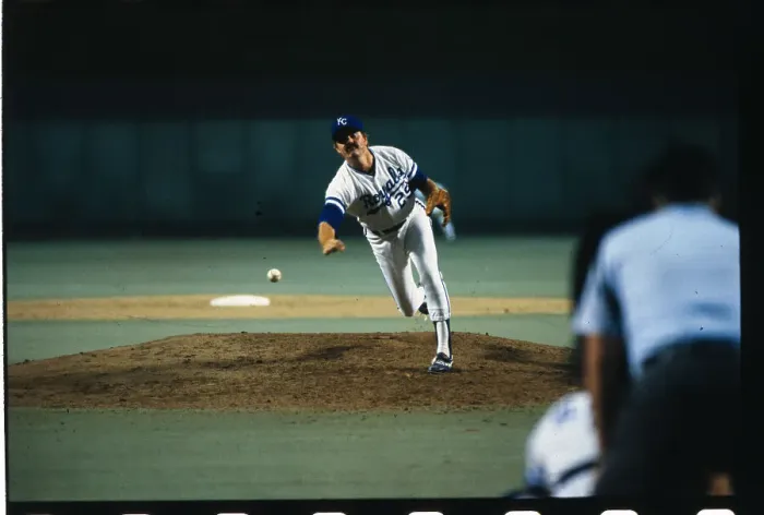 Framed Print : Dan Quisenberry Pitching Framed Print : Dan Quisenberry Pitching