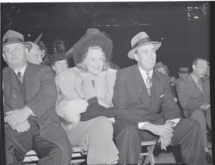 Framed Print : Dan Topping and Sonja Henie at Fight Framed Print : Dan Topping and Sonja Henie at Fight