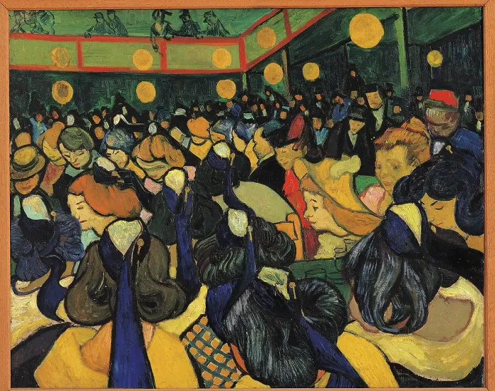 Framed Print : The Dance Hall in Arles, by Vincent Van Gogh, 1888, 19th Century, oil on canvas, cm 65 x 81 Framed Print : The Dance Hall in Arles, by Vincent Van Gogh, 1888, 19th Century, oil on canvas, cm 65 x 81