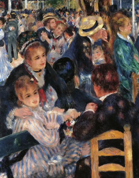 Framed Print : Dance at the Moulin de la Galette, by Pierre-Auguste Renoir, 1876, 19th Century, oil on canvas, cm 131 x 175 Framed Print : Dance at the Moulin de la Galette, by Pierre-Auguste Renoir, 1876, 19th Century, oil on canvas, cm 131 x 175