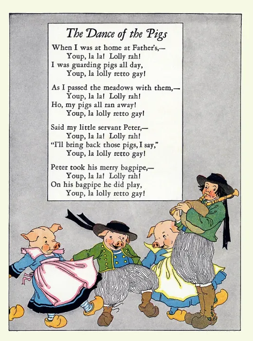 Framed Print : The Dance of the Pigs Framed Print : The Dance of the Pigs
