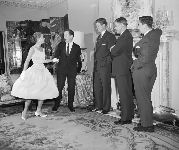 Framed Print : Dancer June Taylor Dancing with a Gentleman Framed Print : Dancer June Taylor Dancing with a Gentleman