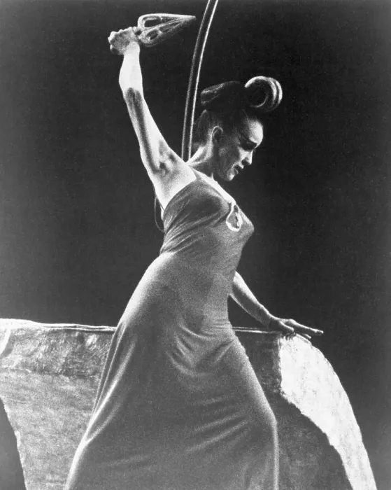 Framed Print : Dancer Martha Graham in Dancing Position Framed Print : Dancer Martha Graham in Dancing Position