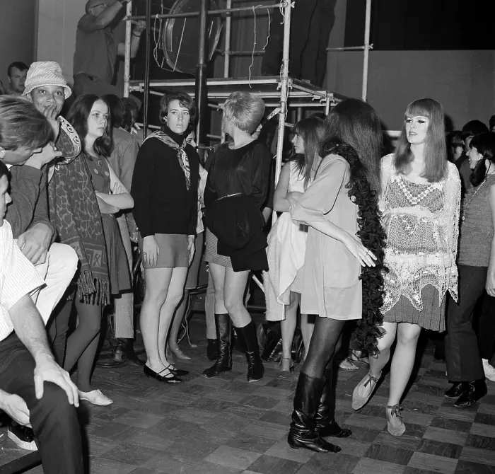 Framed Print : Dancers at Frank Zappa Concert