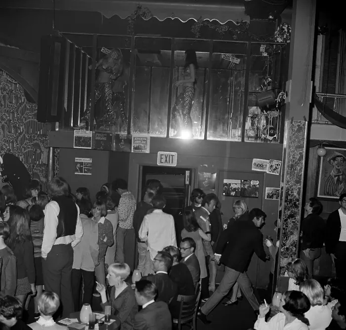 Framed Print : Dancers at Frank Zappa Concert