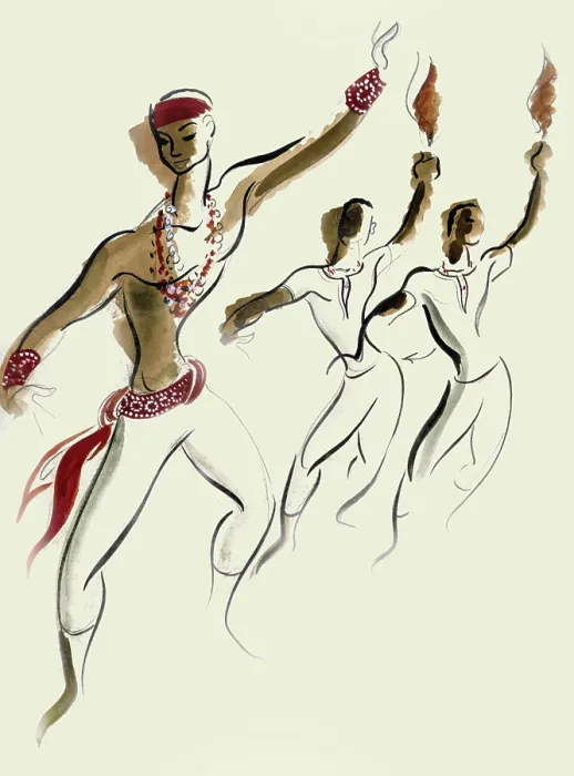Framed Print : Dancers in Poise Framed Print : Dancers in Poise