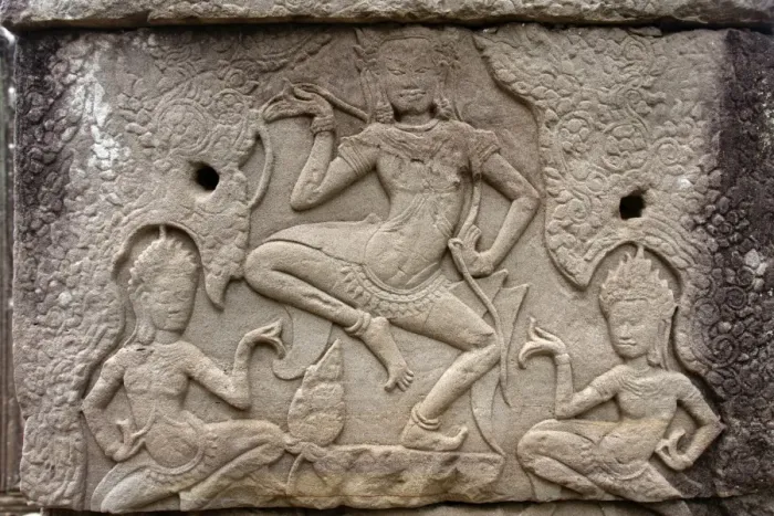 Framed Print : Dancing Apsaras, bas-relief at the Bayon, temple, Angkor Thom, Siem Reap, Cambodia Framed Print : Dancing Apsaras, bas-relief at the Bayon, temple, Angkor Thom, Siem Reap, Cambodia