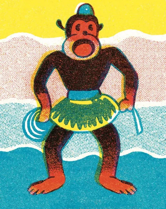 Framed Print : Dancing gorilla Framed Print : Dancing gorilla