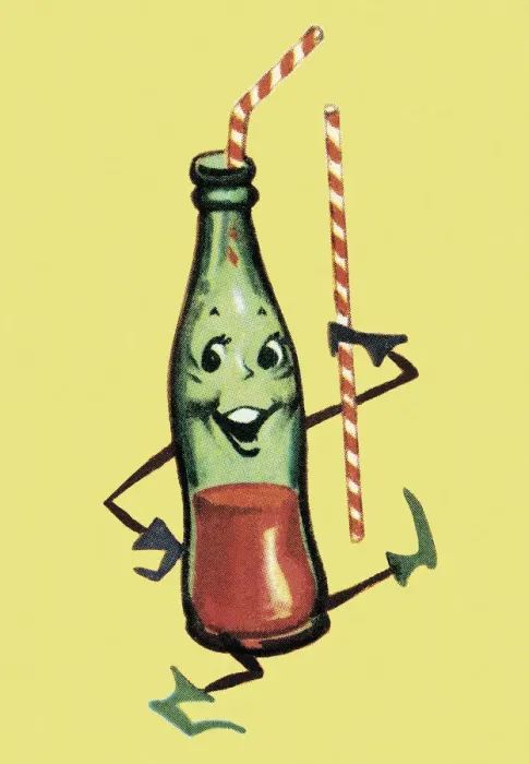 Framed Print : Dancing Pop Bottle Framed Print : Dancing Pop Bottle