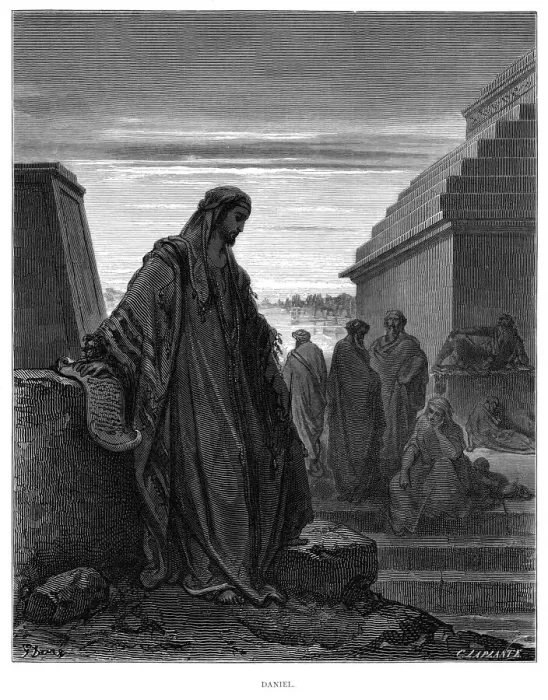 Framed Print : Daniel engraving 1870 Framed Print : Daniel engraving 1870