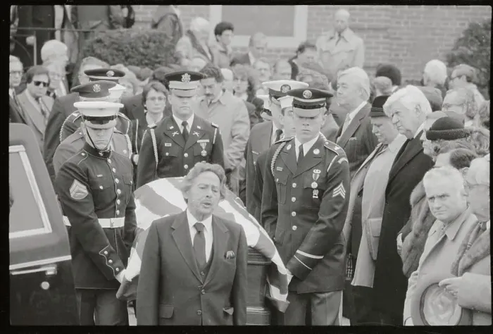 Framed Print : Daniel Moynihan and Others at Funeral of Benjamin Rosenthal Framed Print : Daniel Moynihan and Others at Funeral of Benjamin Rosenthal