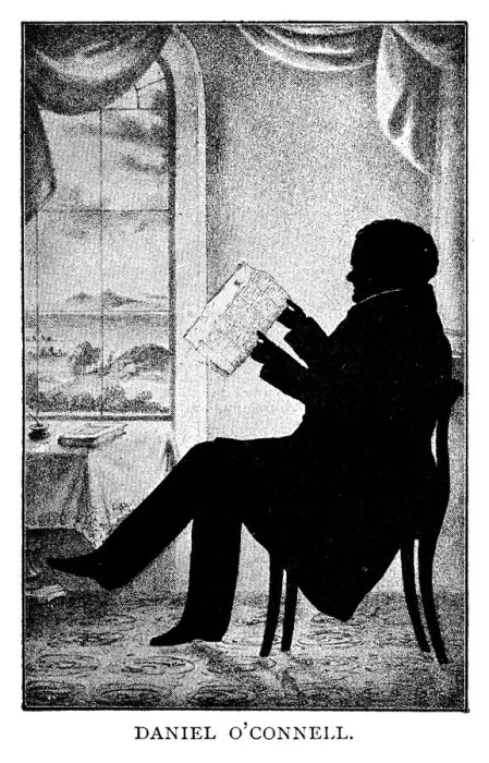 Framed Print : Daniel O Connell reading the newspaper