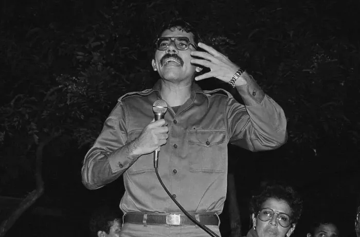 Framed Print : Daniel Ortega Speaking Against Reagan Administration Framed Print : Daniel Ortega Speaking Against Reagan Administration