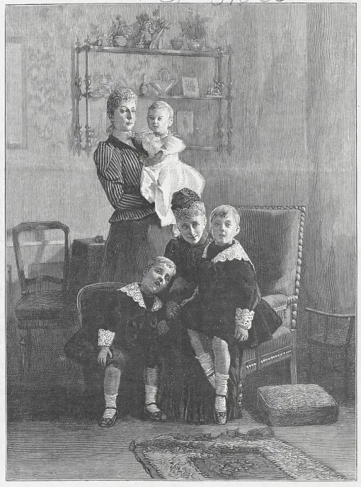 Framed Print : Danish Female Royalty and Children Framed Print : Danish Female Royalty and Children