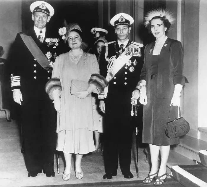 Framed Print : Danish Royals State Visit to London 1951 Framed Print : Danish Royals State Visit to London 1951