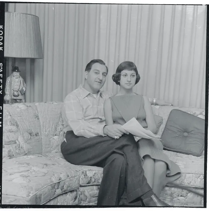 Framed Print : Danny Thomas with Daughter Marlo Framed Print : Danny Thomas with Daughter Marlo