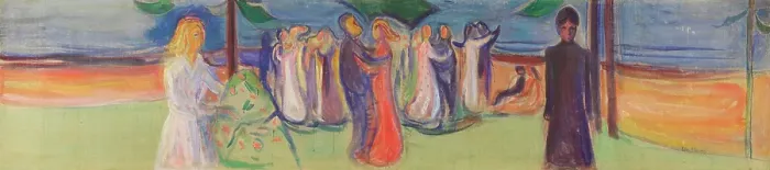 Framed Print : Dans På Stranden (Reinhardt-Frisen) (Dance On The Beach (The Reinhardt Frieze))