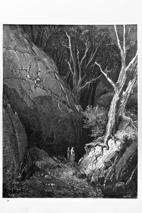 Framed Print : Dante and his Guide Framed Print : Dante and his Guide