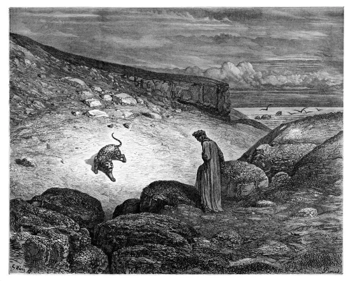Framed Print : Dante meets the panther Framed Print : Dante meets the panther