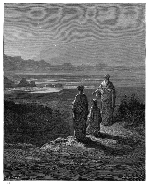 Framed Print : Dante, Virgil and Cato engraving 1870 Framed Print : Dante, Virgil and Cato engraving 1870