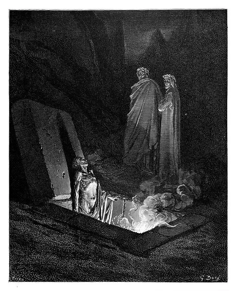 Dante and Virgil before Farinata