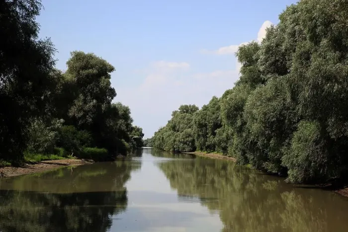 Framed Print : Danube Delta Biosphere Reserve, near Tulcea, Romania