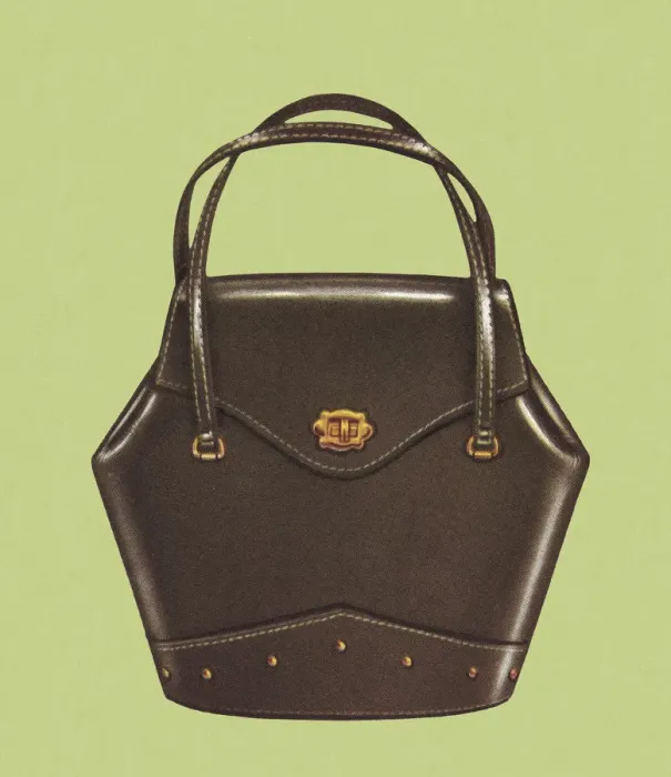 Framed Print : Dark Brown Handbag