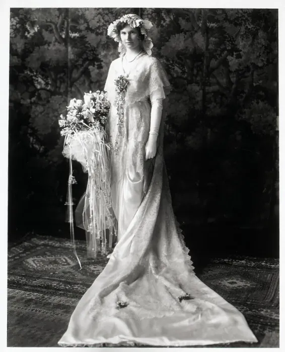 Framed Print : Daughter Of H.H.Rogers;Wedding Dress (?)