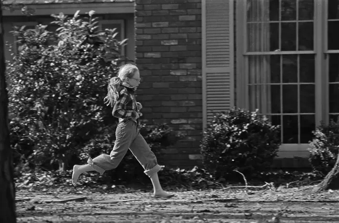 Framed Print : Daughter Running in Field Framed Print : Daughter Running in Field