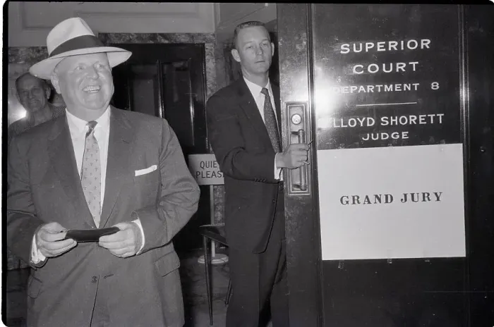 Framed Print : Dave Beck Leaves Grand Jury Chamber Framed Print : Dave Beck Leaves Grand Jury Chamber
