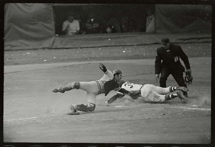 Framed Print : Dave Cash Sliding Into Home Plate Framed Print : Dave Cash Sliding Into Home Plate
