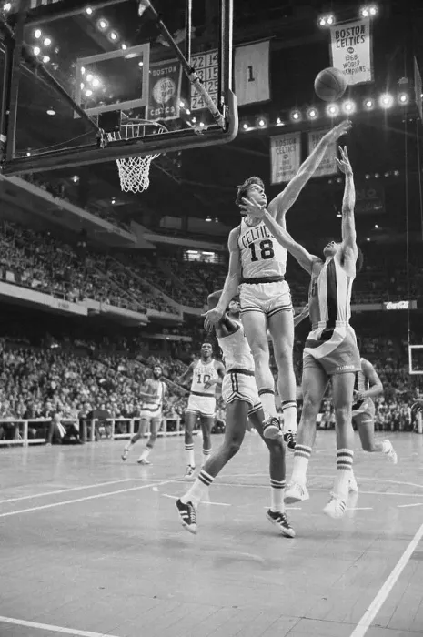 Framed Print : Dave Cowens Blocking Shot Framed Print : Dave Cowens Blocking Shot