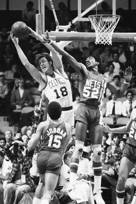 Framed Print : Dave Cowens Reaching For Rebound Framed Print : Dave Cowens Reaching For Rebound
