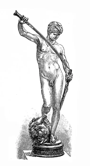 Framed Print : David by Antonin Mercie Framed Print : David by Antonin Mercie
