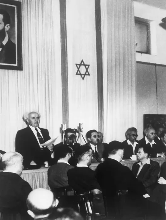 Framed Print : David Ben-Gurion Declaring New Jewish State Framed Print : David Ben-Gurion Declaring New Jewish State