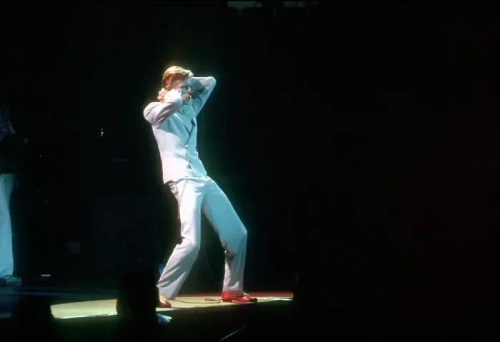Framed Print : David Bowie Performing In LA Framed Print : David Bowie Performing In LA