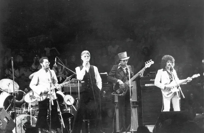 Framed Print : David Bowie Performing In LA