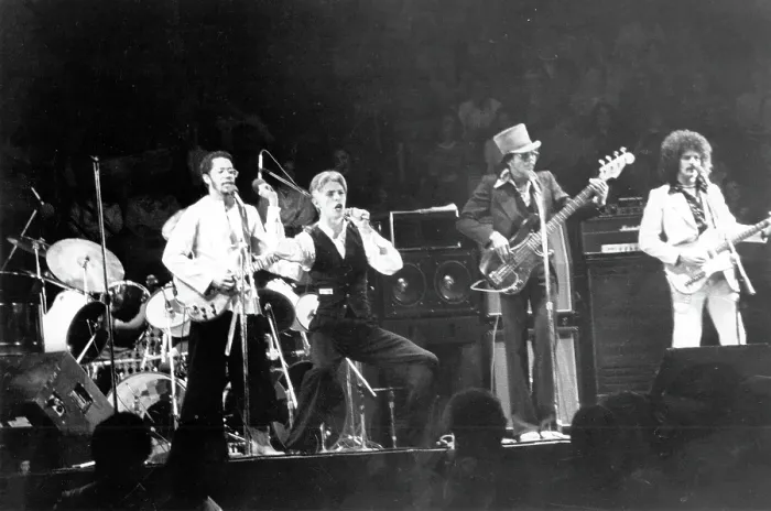 Framed Print : David Bowie Performing In LA